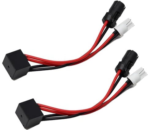 YananAC 2 Stück T10 LED Error Canceller Decoder-Adapter Canbus Anti-Flicker-Widerstände T10 LED Canbus W5W