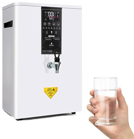 Commercial Hot Water Dispenser 50L/H, 60L/H, 80L/H Step-Heating Boiling Water Machine Wall-Mounted Tea Coffee Kettle Combination Water Boilers,White-50L