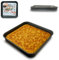 ARCA, Teglia Bassa Quadrata 30x30x3 cm per Forno, Antiaderente e Adatta alla Lavastoviglie, Ideale per Pizza e Altre Ricette, in Alluminio, Made in Italy