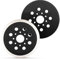 Lot de 2 Disques de Ponçage Professionnels de 125 mm pour Bosch GEX 125-1 AE, Plateau Ponceuse, 8 Trous Auto-Agrippants, Compatibles avec PEX 220 A & AE, Plaque de Ponçage