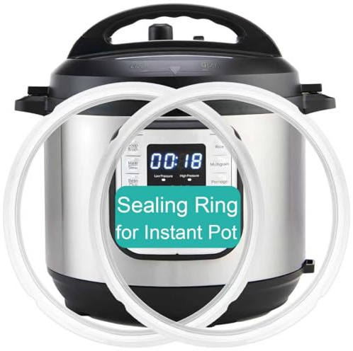 2-Pack Sealing Ring 3 Quart for Instant Pot, BPA-Free Sealing Ring Replacement Parts for InstantPot 3QT, Food-Grade Gasket for Instantpot Mini 3 Qt, Seal Accessories for Instant Pot