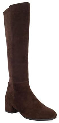 Dune London Ladies TAYLA Wide Fit Stretch Knee-High Boots Suede Knee High Boots