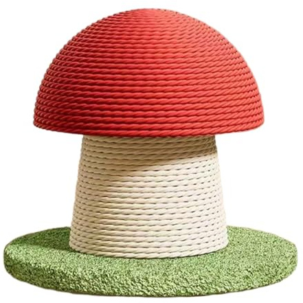 Kixolazr Kratzbaum, Sisal-Pilz, modern, für Kätzchen, körperliche Übungen, Langeweile, Geburtstag, Zuhause, Wohnung, Innen- und Außenbereich, Boden