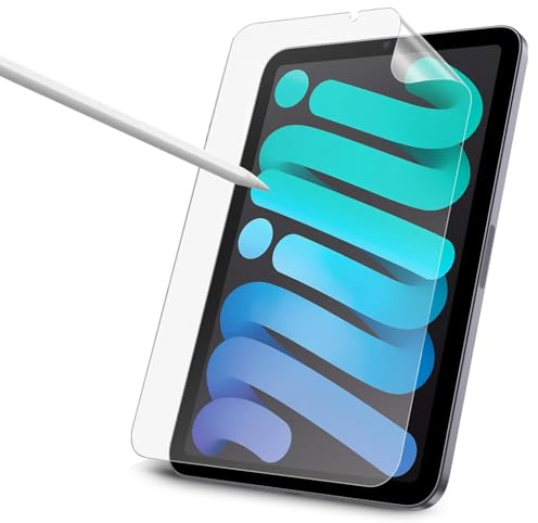 YMXuan 2-Pack Paperfeel Screen Protector for iPad Mini 7 (A17 Pro) 2024/iPad Mini 6 2021 (8.3 inch), Matte PET Film for Drawing, Writing like on Paper Anti-Fingerprint