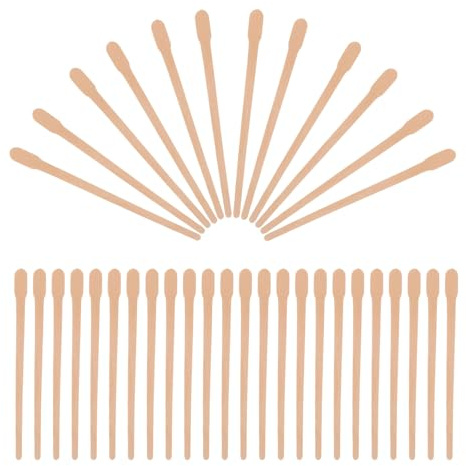 GANAZONO 1000 Stück Holz wachsstäbchen für Haarentfernung Kleine Waxing spatel für Gesicht und Nase Stabile Holzspatel für Sanftes Wachsen Kompakt und Reisefreundlich Geeignet für Damen