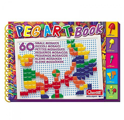 Peg Art Book, 60 kleine Mosaiken, Steckspiel Buch und 60 Stecker
