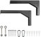 Elite Screens 12 Wall and Ceiling Hanging L-Brackets for Manual/Spectrum/VMAX2 series, Black, ZVMAXLB12-B