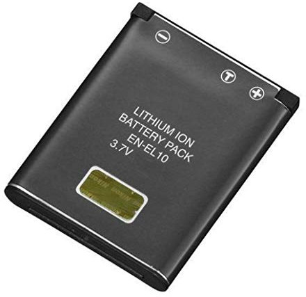 Amsahr BT-NKENEL10-1CT Numérique Remplacement Caméra/Caméscope Batterie pour Nikon Enel10/Nikon Coolpix S80/Coolpix S80,Nikon Coolpix S200 Gris