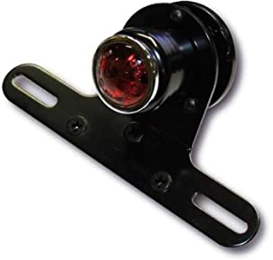 ShinYo LED Rücklicht Old School Typ4 Ø44mm mit Nr.-Halter schwarz
