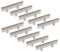 Sotech 10 x SO-TECH® G14 Edelstahl Möbelgriff-Set Stangengriffe Relinggriffe BA 64 mm