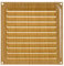 Brinox B70220Y - Griglia di ventilazione in legno chiaro, 15 x 15 cm