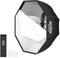 Godox Tragbarer 80 cm Regenschirm Octagon Softbox Reflektor mit Tragetasche für Studio-Fotoblitz Speedlight