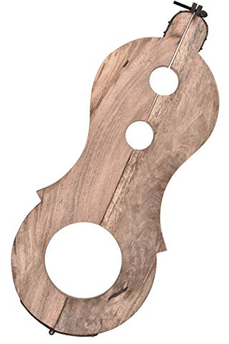 Ulfberth Mittelalterliche Schandgeige aus Holz mit Eisenbeschlägen | Authentische Requisite für Reenactment und LARP, ca. 77 cm