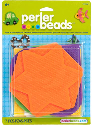 Perler Pegboards 5/Pkg-Assorted Shapes and Colors, Other, 7.33 x 21.05 x 28.67 cm