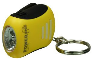 PowerPlus Bee Dynamo Flashlight: Pocket-Sized Power, Compact Torch, Black & Yellow