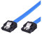 adaptare 31503 Câble SATA III 30 cm, 6 Go / s avec clips métalliques bleu