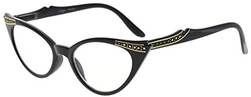 Eyekepper Cateyes Damen Lesebrille (Schwarz, 0.75)
