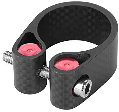 Bike Seat Post Clamp, 27.2mm 30.8/31.6mm Carbon Fiber Road Mountain Bike Bicycle Seat Post Locking Clamps (27.2mm)