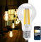 Aigostar Bombilla Inteligente E27 Edison Bombilla Alexa 6W 850LM Bombilla Vintage WIFI A60 Bombilla Filamento Regulable 2700K-6500K, compatible con Alexa/Google Home. Transparente 1 Unidad