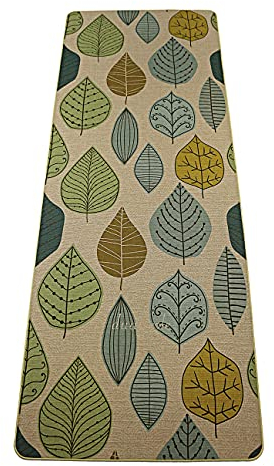 dualseele Eco Yogamatte rutschfest aus Jute und Naturkautschuk mit Tragegurt (183 x 68 x 0,5 cm)