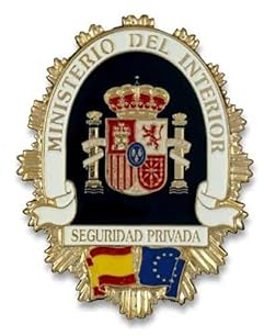 Outletdelocio.. Placa Metalica Seguridad Privada. Especial para Cartera de Bolsillo