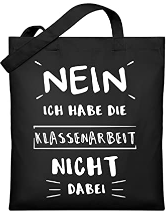 Chorchester Lustiger Organic Jutebeutel für Lehrerinnen und Lehrer - Klassenarbeit nicht dabei