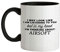 in My Head I'm Think About Airsoft - 11oz - Ceramic Two-Tone Mug for Coffee/Tea - Black/White - One Size