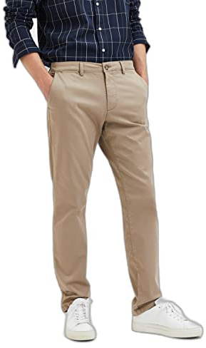 Selected Homme Herren Slhslim-new Miles 175 Flex Pants W Chino, Greige, 33W / 32L EU