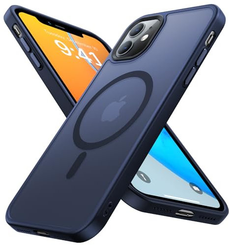 Olialia Strong Magnetic Case for iPhone 11, [Compatible with MagSafe] [Military Drop Protection] Skin-Friendly Touch Shockproof Protective Slim Phone Cover 6.1 inch (B-Blue)