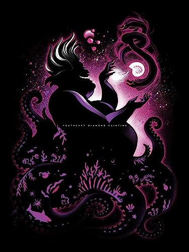 Youtheart Diamond Painting Ursula Diamond Art, 5D Full Drill Cross Stitch Embroidery Kits, DIY Wall Décor