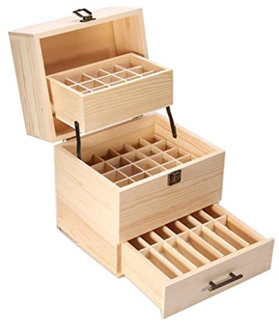 Luzhengyang 59 Gitter Aromatherapie ätherisches Öl Aufbewahrungsbox Holster Fall