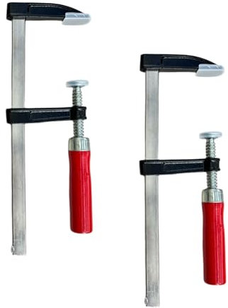 Morsetto a F Strettoio a Vite Stringente per Legno e Modellisti Conf. 2 Pezzi (250x50 mm)