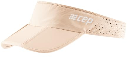 CEP The Run Visor Beige - Atmungsaktive verstellbare Schirmmütze, Größe One Size - Farbe Cream