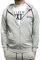 XTREME BOXING - Felpa in Cotone Leggero Full Zip e Cappuccio, con Tasche, Felpa della Tuta Uomo in Cotone, Sportiva, Casa, Palestra, Jogging, Tempo Libero XF200Z (XL, Grigio)