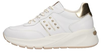 Nero Giardini E409853D Damen-Sneakers aus Leder, Weiß, 40 EU