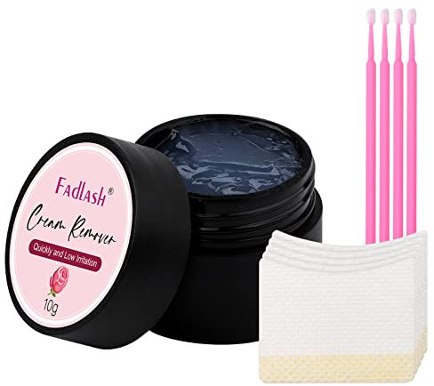 FADLASH Eyelash Extension Remover 10g Lash Extension Remover Dissolves Powerful for Lash Extensions Lash Glue Remover Low Irritation for Sensitive Skin(Rose)