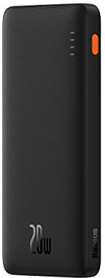 OS-Baseus Airpow Schnelllade-Powerbank, 1000 mAh, 20 W, Schwarz (USB auf Typ-C 30 cm Kabel im Lieferumfang enthalten)