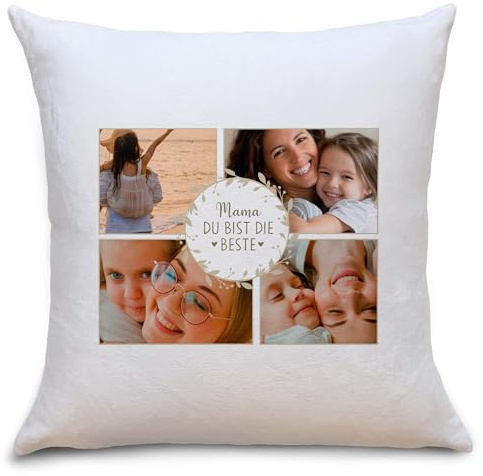 OWLBOOK® Geschenke für Mama Muttertagsgeschenke Geburtstagsgeschenk für Mama Geschenk Geburtstag Muttertag Mum Mutter Frau | Raster Mama du bist die Beste | Flauschig 40x40