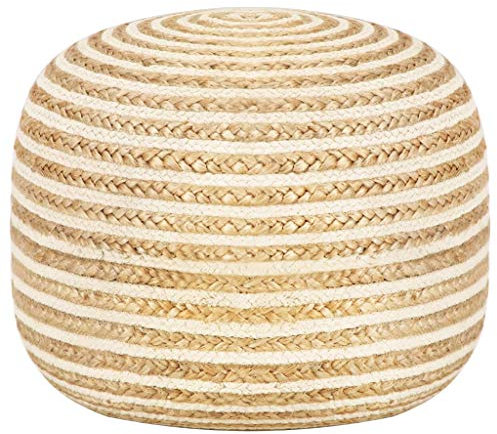 Homgoday Fußstütze für Sofa, handgearbeitet, 45 x 30 cm, aus Jute, Fußstütze, Sofa, Fußstütze für Sofa S1