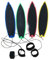 Pesoncarl 4pcs Finger Surfboards Finger -Surfbrett mit Schnur für Kinder Teenager Erwachsene Sommer Urlaub Wind Surfbrett Fingerbrett (blau+gelb+rot+grün), Skateboards