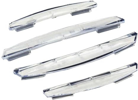 4Pcs/Set Car Door Edge Invisible Protective Strips, Transparent Front Rear Door PVC Anti-Scratches Anti-Collision Buffer Trim with Adhesive Tapes Protection Strip Universal Fits for Most Cars
