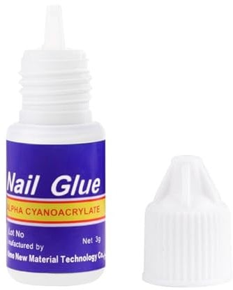 1 Piece Nail Glue, Clear Nail Tip Glue, Extra-Strong Nail Glue False Nail Adhesive, Quick Dry Super Strong Nail Glue for Artificial Acrylic Nails Tips Nail Art Decoration Home Salon Use