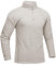 KEFITEVD Pullover Herren 1/4 Zip Stehkragen Langarm Sweatshirt Arbeitspullover Fleece Pulli für Outdoor Sport Fitness Cremeweiß XXL