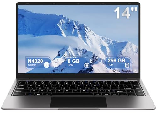 Bvate Laptop Win 11 14 256GB SSD up to 1TB SSD Expand Celeron N4020 up to 2.8Ghz Dual Core Processor 8GB DDR4 1920x1080 FHD Dual WiFi BT4.2 with Camera Screen Projection Function