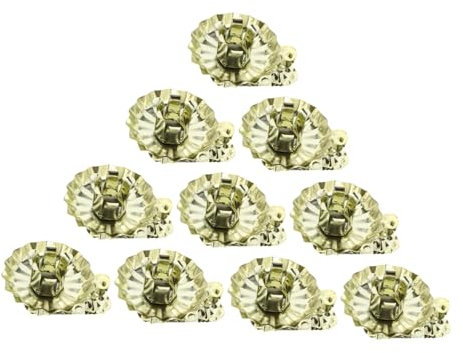 PHENOFICE Schöne Kerzenhalter Clip 10 Stücke Metall Weihnachten Baum Kerze Clips Für Groß Dekorationen Party Hochzeit