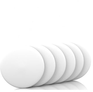 Door Stopper, Silicone Wall Protectors Self Adhesive Door Handle Knob Bumper Guard Stopper Rubber Door Stops 6pcs (8cm, White