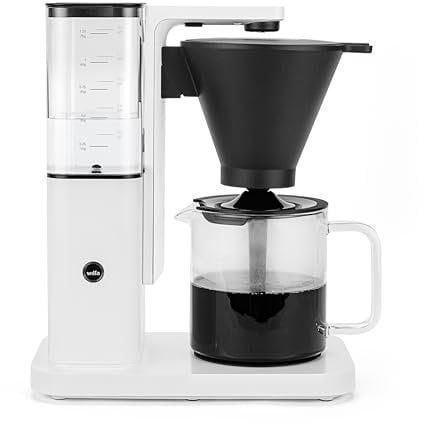 Wilfa Zense Filterkaffeemaschine - 1,25L abnehmbarer Wassertank - Warmhaltefunktion - Automatischer Tropfstopp & Auto-Abschaltung (weiß)