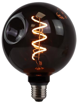 ENOVALITE LED Filament XL Leuchtmittel CALDERA Smoke - Globe G125 E27 4W 40lm 1800K Warmweiß dimmbar - Vintage Design Ambiente Deko Glühbirne Lampe