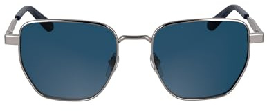 Calvin Klein Unisex Adult Sunglasses CK25100S - Light Gun with Solid Blue Lens