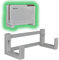 EasyClick passgenauer Wandhalter für AVM Fritz!Box 5690 Pro, auch als Deckenhalterung, sicher einrastend, in jeder Richtung montierbar, inklusive Montagematerial.